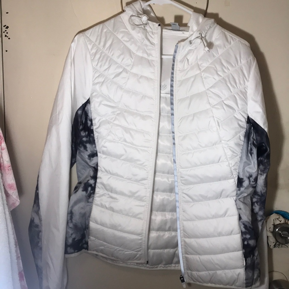Workout jacket with hoodie